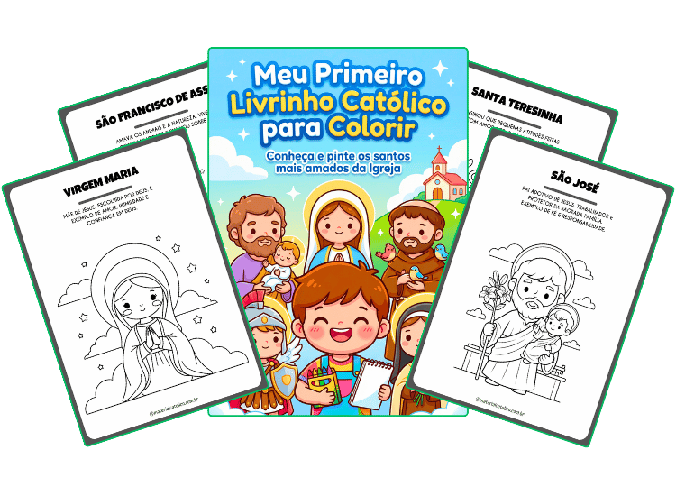 Capa do livro Livrinho Católico para Colorir