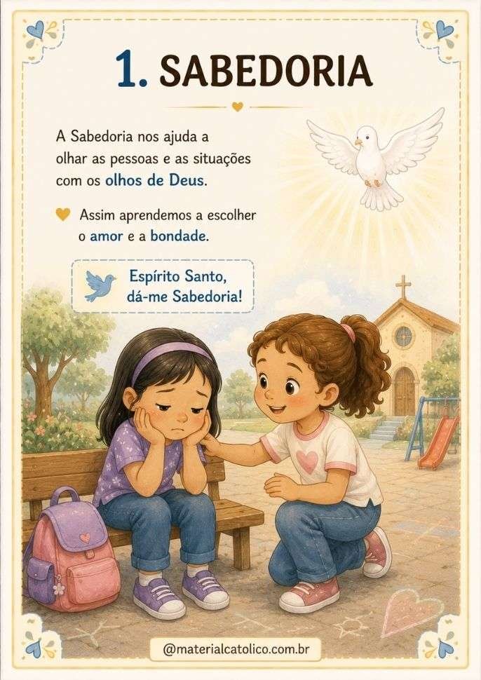 Livrinho Os 7 Dons do Espírito Santo