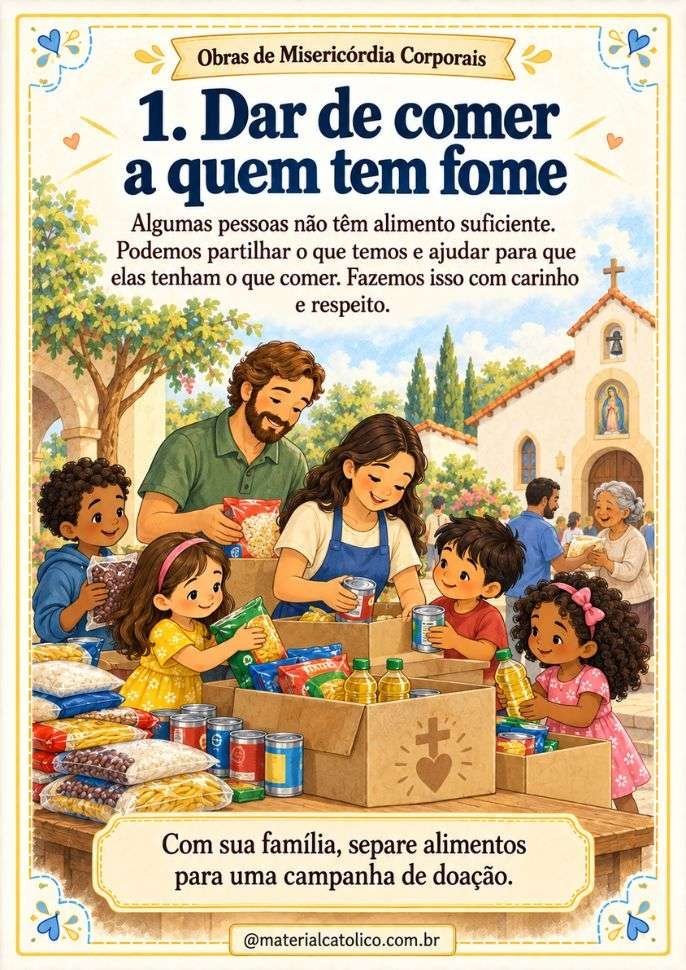 As 14 Obras de Misericórdia Explicadas para Crianças