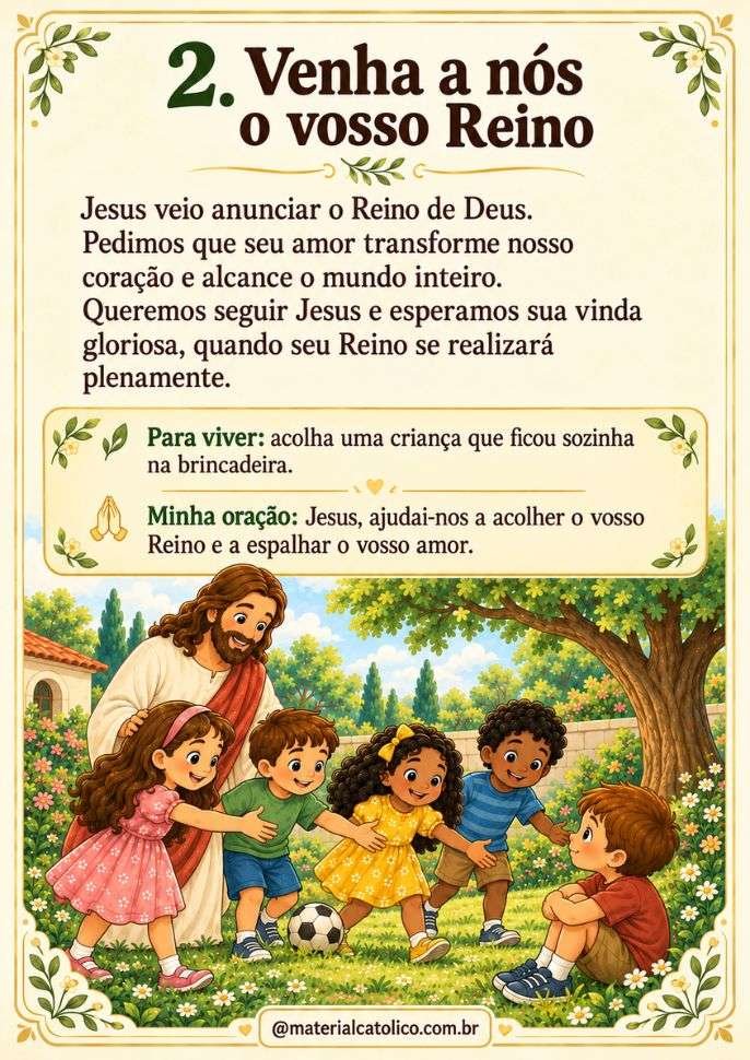 As 7 Petições do Pai-Nosso Explicadas para Crianças — prévia 2