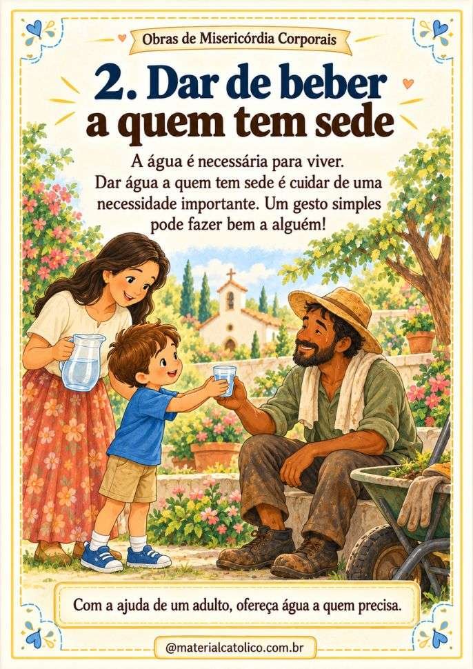 As 14 Obras de Misericórdia Explicadas para Crianças