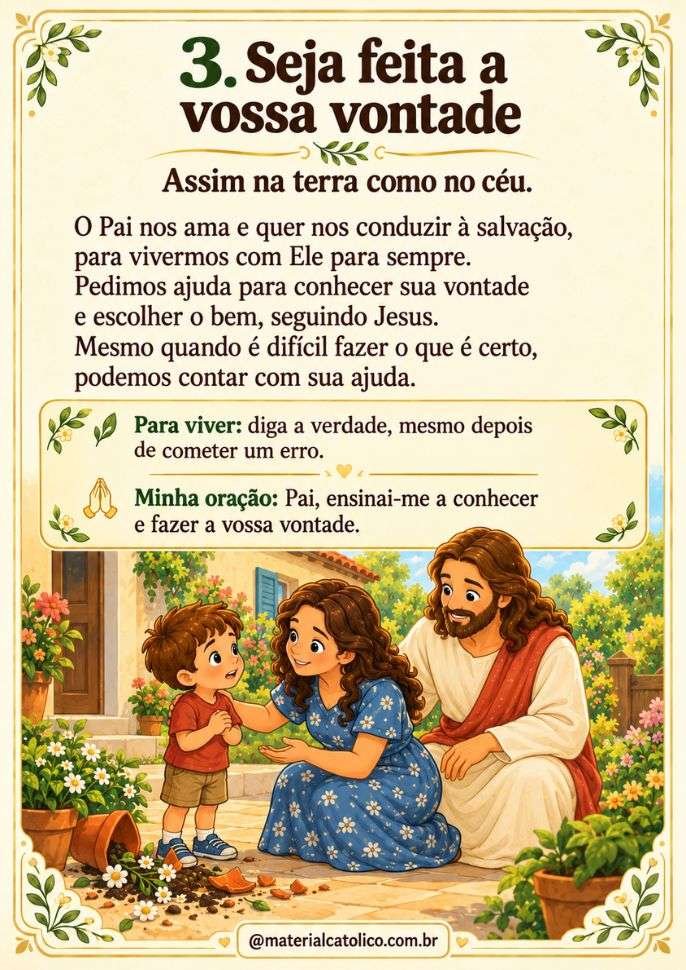 As 7 Petições do Pai-Nosso Explicadas para Crianças — prévia 3
